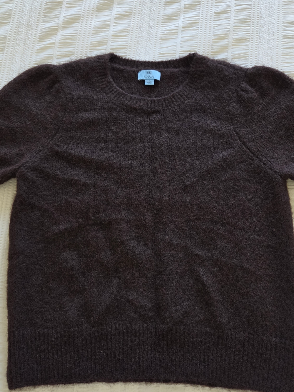 Classic Crewneck Brown Women's Sweater